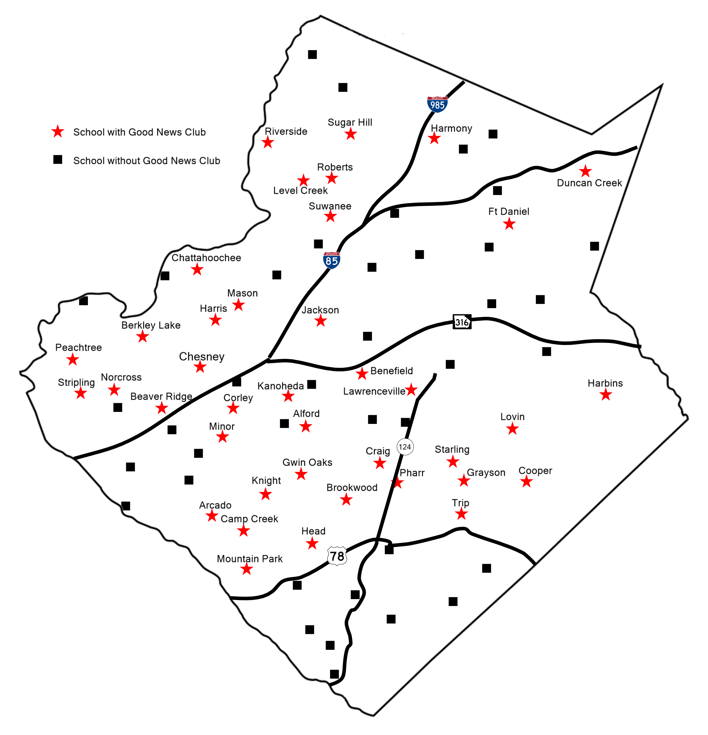 County Area Map